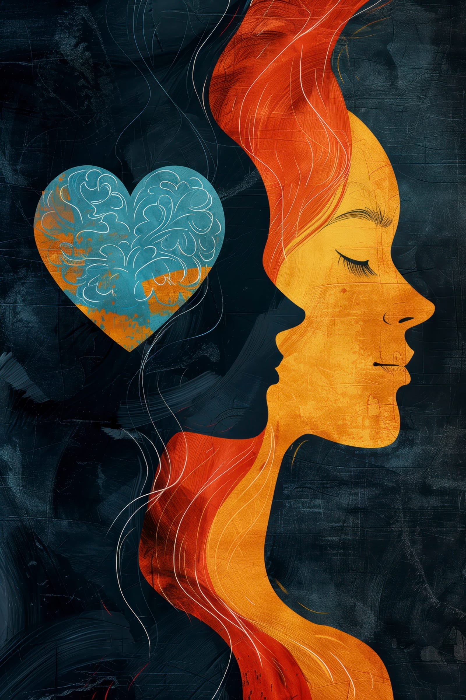 Illustration de la dualité entre l'esprit et le cœur